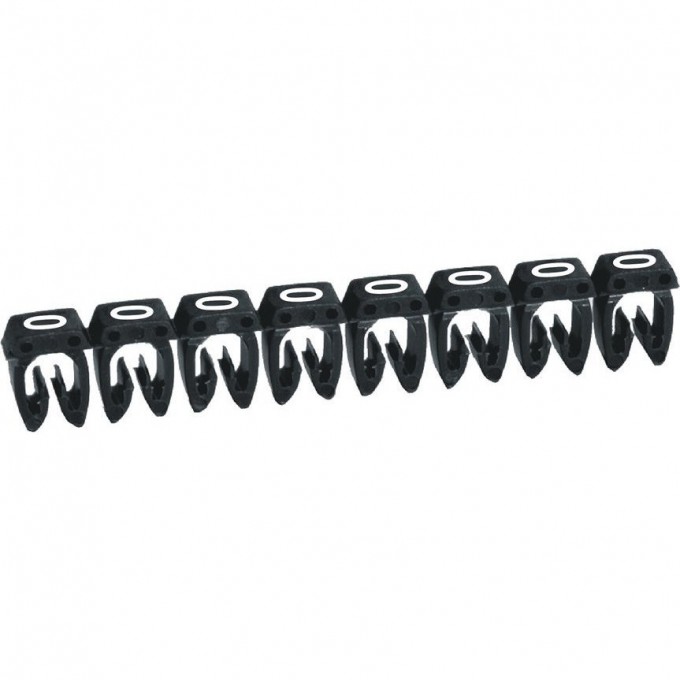 Маркер LEGRAND CAB 3 для кабеля 1,5-2,5 мм² цифра 0 чёрный 038220