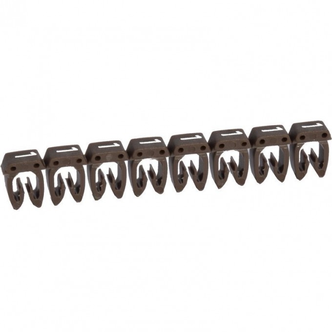 Маркер LEGRAND CAB 3 для кабеля 1,5-2,5 мм² цифра 1 коричневый 038221