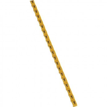 Маркер LEGRAND Duplix чёрная маркировка на желтом фоне заглавная буква Y