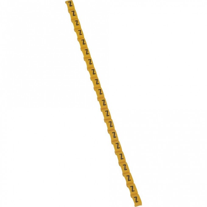 Маркер LEGRAND Duplix чёрная маркировка на желтом фоне заглавная буква Z 038435