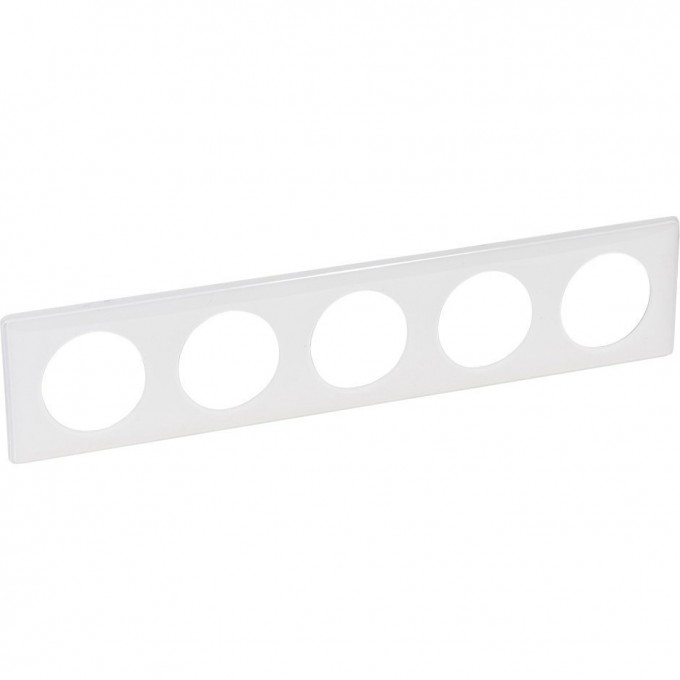 Рамка LEGRAND Celiane 5 постов Белый глянец 066630
