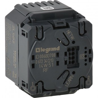 Двойной выключатель LEGRAND приемник радио с нейтралью 2 канала 1000 Вт Двойной выключатель LEGRAND приемник радио с нейтралью 2 канала 1000 Вт