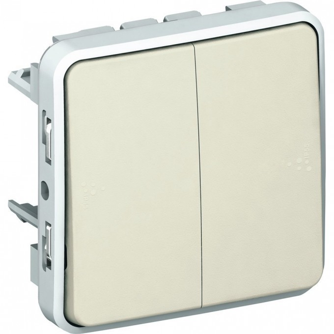 Двухклавишный переключатель LEGRAND на два направления Plexo10 AX белый 069625