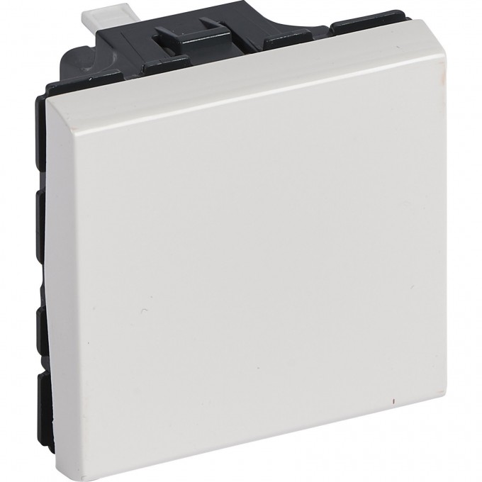 Кнопочный выключатель LEGRAND Mosaic перекидной 2 модуля 6 A белый 077041