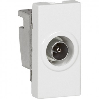 Розетка LEGRAND Mosaic TV топология «Звезда» Программа диаметр 9,52 мм 1 модуль белый