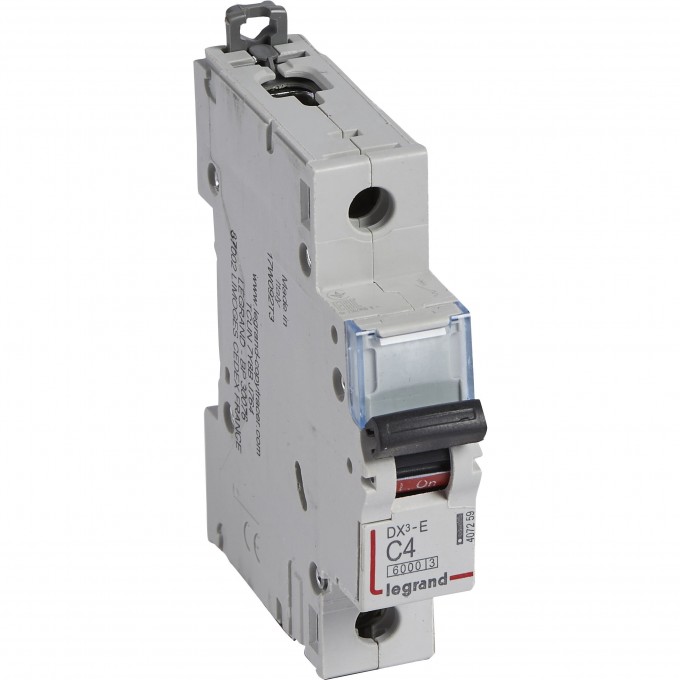 Автоматический выключатель LEGRAND DX³-E 6000 6 кА тип C 1П 230/400 В 4А 1 модуль белый 407259