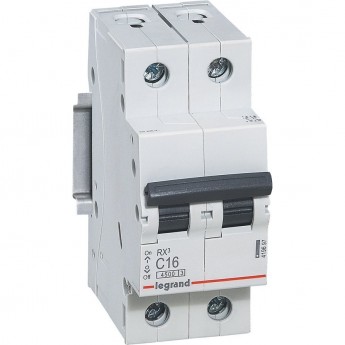 Автоматический выключатель LEGRAND RX3 4,5кА 50А 2П тип C белый