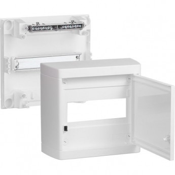 Накладной распределительный щит LEGRAND Nedbox с белой дверью 1 рейка х 8 модулей