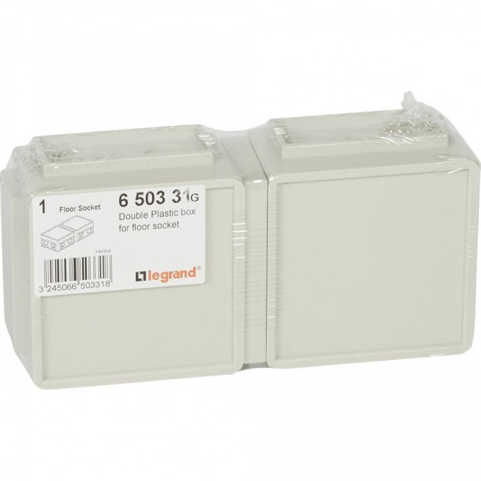 Монтажная коробка LEGRAND для выдвижного розеточного блока 6 модулей пластик 650331