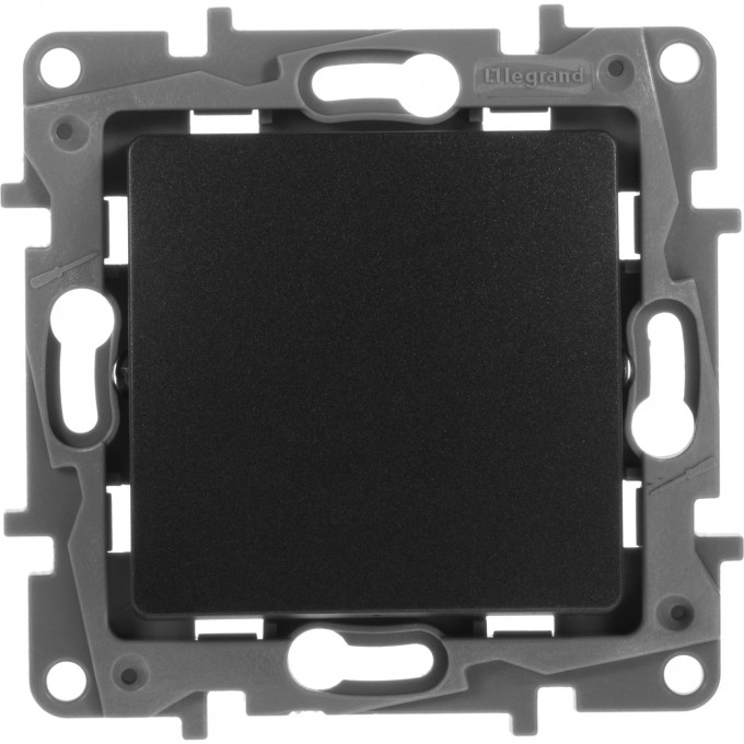 Переключатель промежуточный LEGRAND Etika винтовые клеммы 10 AX 250 В антрацит 672609