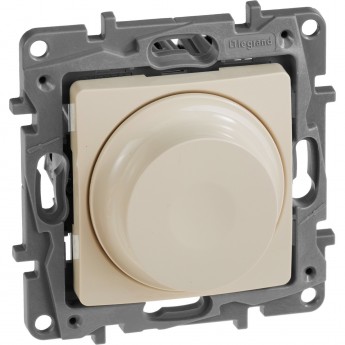 Светорегулятор LEGRAND поворотный без нейтрали 300Вт Etika слоновая кость