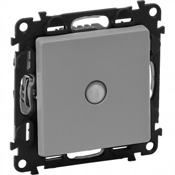 Переключатель LEGRAND Valena LIFE со встроенным датчиком движения 160° с лицевой панелью безвинтовые зажимы алюминий