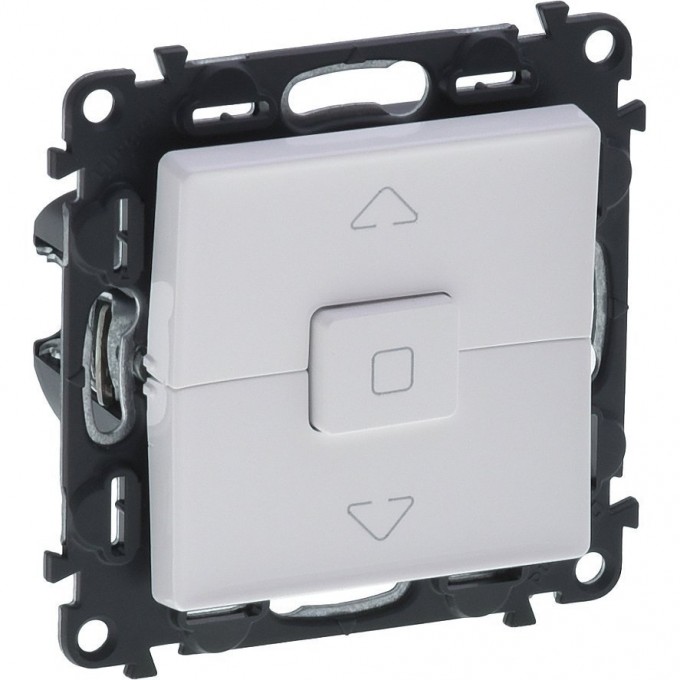 Выключатель LEGRAND Valena LIFE управления для жалюзи и рольставней 6АХ 250В с лицевой панелью безвинтовые зажимы белый 752429