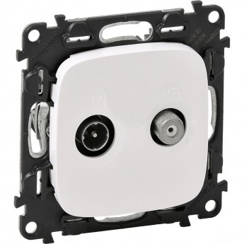 Розетка LEGRAND Valena ALLURE TV-SAT двухкабельная с лицевой панелью белая Розетка LEGRAND Valena ALLURE TV-SAT двухкабельная с лицевой панелью белая