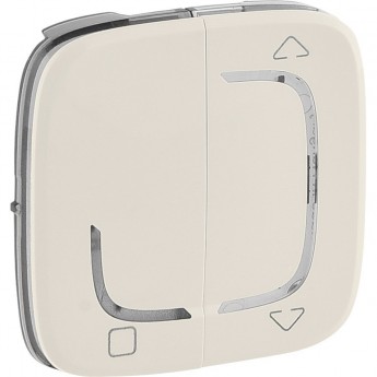 Лицевая панель LEGRAND Valena ALLURE MyHome Play Zigbee для радиоприемного выключателя для приводов жалюзи/рольставень слоновая кость