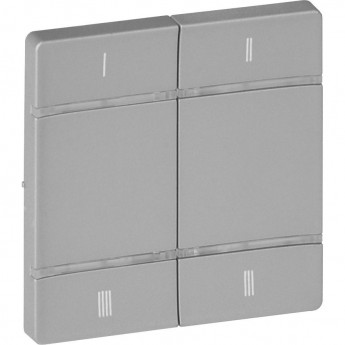 Лицевая панель LEGRAND Valena LIFE MyHome Play Zigbee для 4-сценарного радиоуправляющего устройства алюминий