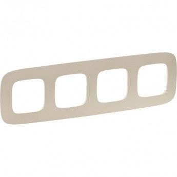 Рамка LEGRAND Valena ALLURE 4-постовая универсальная тиснение бежевое Рамка LEGRAND Valena ALLURE 4-постовая универсальная тиснение бежевое
