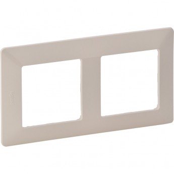 Рамка LEGRAND Valena LIFE "Слоновая кость", 2-постовая универсальная, кремово-белая