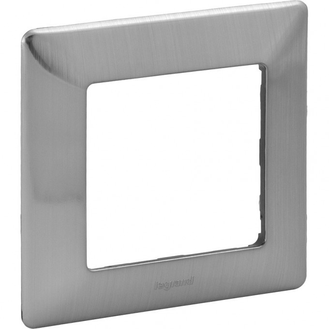 Рамка LEGRAND Valena LIFE "Сталь", 1-постовая универсальная, нержавеющая сталь 754151