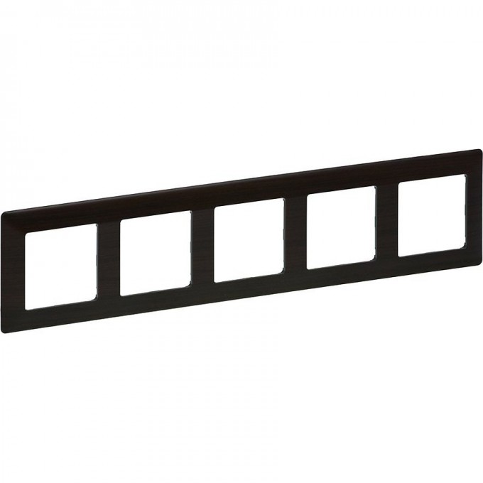 Рамка LEGRAND Valena LIFE "Темное дерево", 5-постовая универсальная, дерево 754175