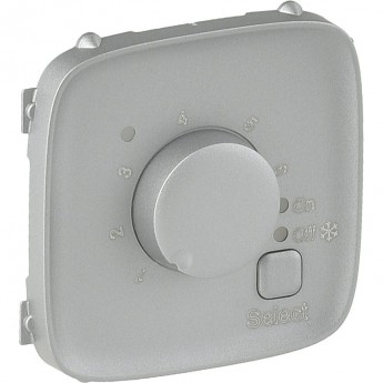 Лицевая панель LEGRAND Valena ALLURE для термостата для теплых полов алюминий