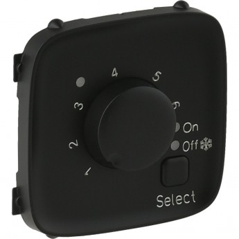 Лицевая панель LEGRAND Valena ALLURE для термостата для теплых полов антрацит