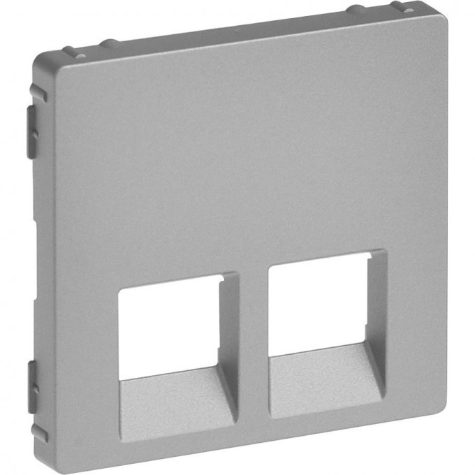 Лицевая панель LEGRAND Valena LIFE для двойных телефонных/информационных розеток алюминий 755422