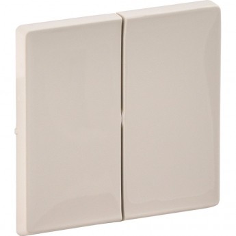 Лицевая панель LEGRAND Valena LIFE для двухклавишного выключателя слоновая кость