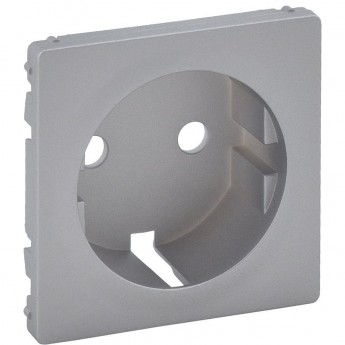 Лицевая панель LEGRAND Valena LIFE для розетки 2К+З алюминий