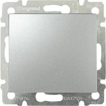 Переключатель промежуточный LEGRAND Valena 10 A 250 В алюминий