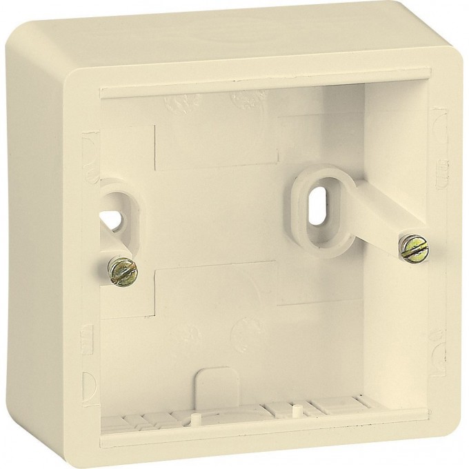 Коробка LEGRAND Cariva для накладного монтажа высота 41 мм слоновая кость 773798