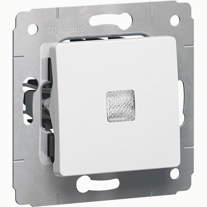 Выключатель LEGRAND Cariva без фиксации с подсветкой 10 A 250 В белый 773613