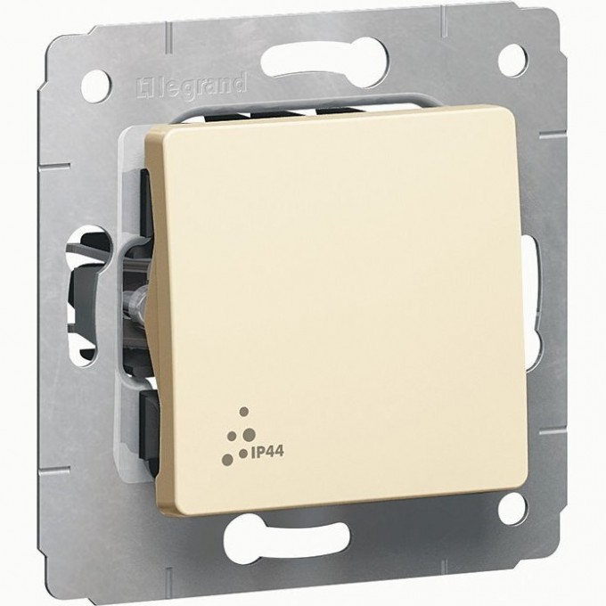 Выключатель LEGRAND Cariva IP 44 автоматические клеммы 10 АX 250 В слоновая кость 773709