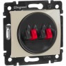 Розетка LEGRAND для колонок Valena двойная слоновая кость 774324