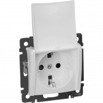 Силовая розетка LEGRAND Valena 2К+3 с откидной крышкой на винтах 10/16 А 230/250 В белый