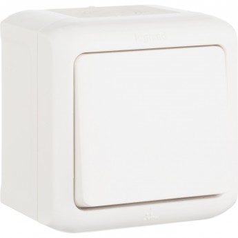 Переключатель LEGRAND Quteo на 2 направления 10 A 250 В IP 44 цвет белый