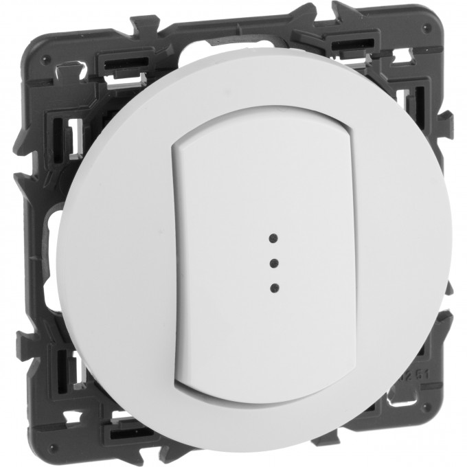 Переключатель LEGRAND Celiane одноклавишный с подсветкой - IP 44, белый SET-1-067001-13