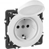 Розетка LEGRAND Celiane 2К+3 немецкого стандарта с защитной крышкой IP 44 белый SET-1-067153-03
