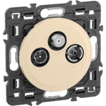 Розетка LEGRAND Celiane спутниковая TV/FM /SAT слоновая кость