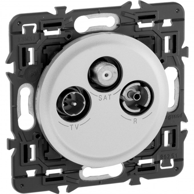 Розетка LEGRAND Celiane спутниковая TV/FM /SAT титан SET-1-067388-04