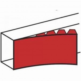 Частичная крышка LEGRAND шириной 40 мм для кабель-канала DLP 65x195 - 2м - белый