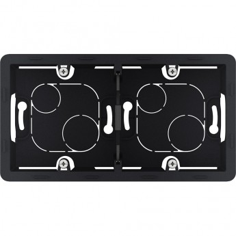 Коробка накладного монтажа LEGRAND INSPIRIA 2 поста антрацит Коробка накладного монтажа LEGRAND INSPIRIA 2 поста антрацит