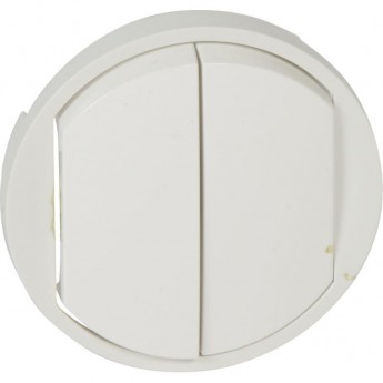 Лицевая панель LEGRAND Celiane двухклавишных выключателей/переключателей и кнопок, белая