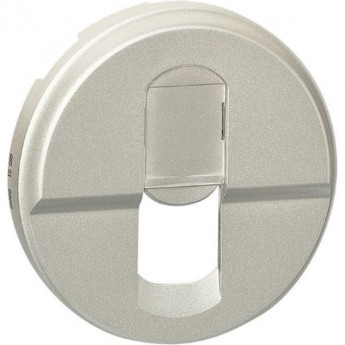 Лицевая панель LEGRAND Celiane розетки компьютерной, титан Лицевая панель LEGRAND Celiane розетки компьютерной, титан