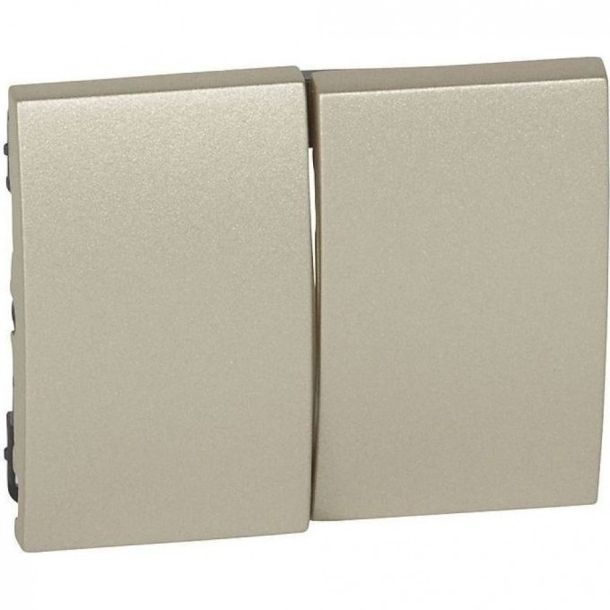 Лицевая панель LEGRAND Galea Life двойная, титан 771412