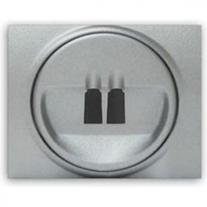 Лицевая панель розетки LEGRAND GALEA LIFE для колонок aluminium 771300