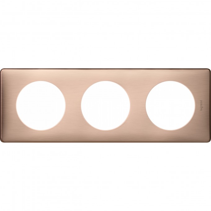 Рамка LEGRAND Celiane 3 поста Медь 068993