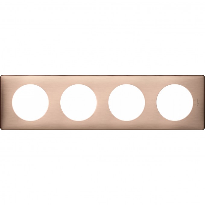 Рамка LEGRAND Celiane 4 поста Медь 068994
