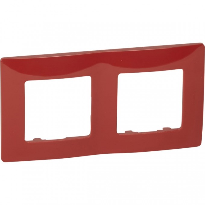 Рамка LEGRAND Etika 2 поста красный 672532