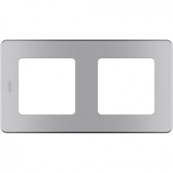 Рамка LEGRAND INSPIRIA 2 поста алюминий